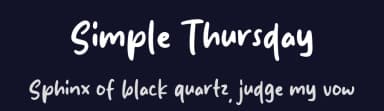 Simple Thursday by MJType — Script Handwritten Font — thumbnail 2