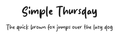 Simple Thursday by MJType — Script Handwritten Font — thumbnail 1