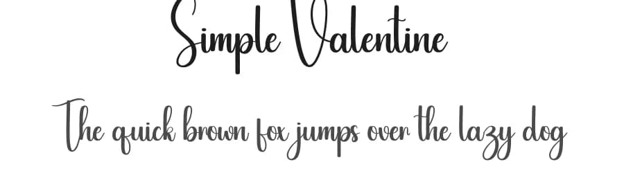 Simple Valentine by Scratchones — Script Handwritten Font