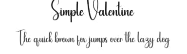 Simple Valentine by Scratchones — Script Handwritten Font — thumbnail 1