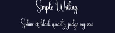 Simple Writing by Scratchones — Script Handwritten Font — thumbnail 2