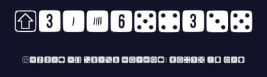 Simpledice by Kusane Hexaku — Dingbats Font — thumbnail 2