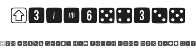 Simpledice by Kusane Hexaku — Dingbats Font