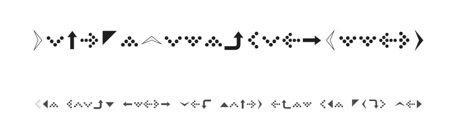 SimpleDirectionArrows by Sba Factory — Dingbats Font
