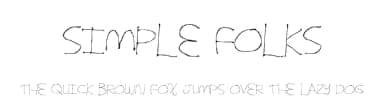 Simple Folks by Xerographer Fonts — Script Handwritten Font — thumbnail 1