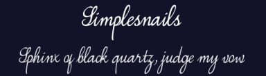 Simplesnails by Poemhaiku — Script Handwritten Font — thumbnail 2