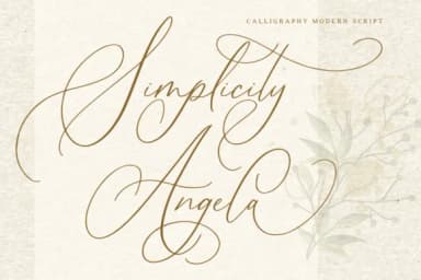 Simplicity Angela Font by Dharmas Studio — Script Handwritten Font — thumbnail 1