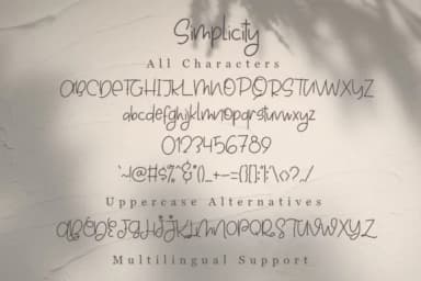 Simplicity Font by dmletter31 by dmletter31 — Script Handwritten Font — thumbnail 7