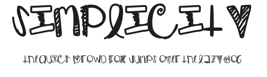 Simplicity by Des Gomez — Script Handwritten Font