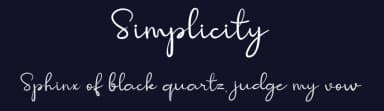 Simplicity by Graphix Line Studio — Script Handwritten Font — thumbnail 2