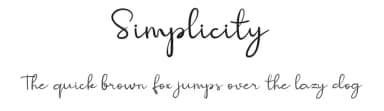Simplicity by Graphix Line Studio — Script Handwritten Font — thumbnail 1