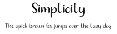 Simplicity by Luluk Surotul — Script Handwritten Font — thumbnail 1