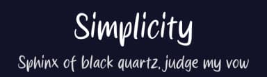 Simplicity by MJType — Script Handwritten Font — thumbnail 2