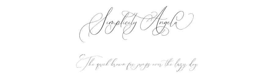 Simplicity Angela by Dharmas Foundry — Script Handwritten Font