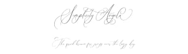 Simplicity Angela by Dharmas Foundry — Script Handwritten Font — thumbnail 1