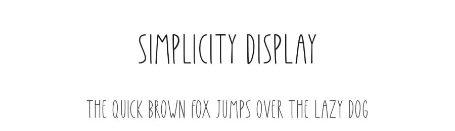 Simplicity Display by Danar Nugroho — Script Handwritten Font