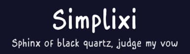 Simplixi by Stéphane Béguin — Script Handwritten Font — thumbnail 2