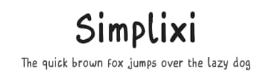 Simplixi by Stéphane Béguin — Script Handwritten Font — thumbnail 1