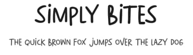 Simply Bites by Scratch Design — Script Handwritten Font — thumbnail 1