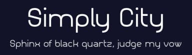 Simply City by Vít Čondák — Sans Serif Font — thumbnail 2