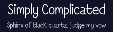 Simply Complicated by Misti's Fonts — Script Handwritten Font — thumbnail 2
