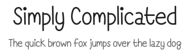 Simply Complicated by Misti's Fonts — Script Handwritten Font — thumbnail 1