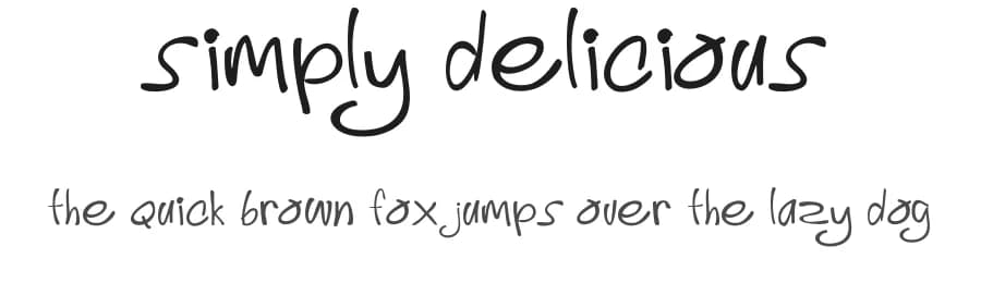 Simply Delicious by Tuna Fish — Script Handwritten Font