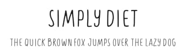 Simply Diet by Lettersiro Studio — Script Handwritten Font — thumbnail 1