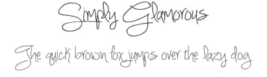 Simply Glamorous by Brittney Murphy Design — Script Handwritten Font — thumbnail 1