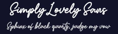 Simply Lovely Sans by Ainun Jinan — Script Handwritten Font — thumbnail 2