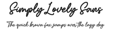 Simply Lovely Sans by Ainun Jinan — Script Handwritten Font — thumbnail 1