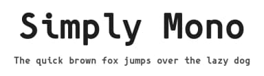 Simply Mono by Wojciech Kalinowski — Sans Serif Font — thumbnail 1