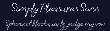 Simply Pleasures Sans by PutraCetol Studio — Sans Serif Font — thumbnail 2