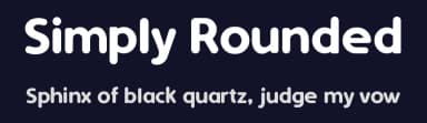 Simply Rounded by Galdino Otten Fonts — Sans Serif Font — thumbnail 2