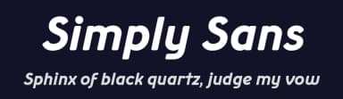 Simply Sans by Wojciech Kalinowski — Sans Serif Font — thumbnail 2