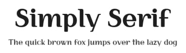 Simply Serif by Wojciech Kalinowski — Serif Font — thumbnail 1