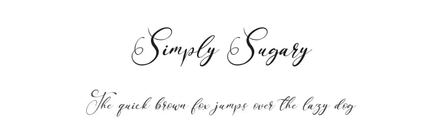 Simply Sugary by Kong Font — Script Handwritten Font