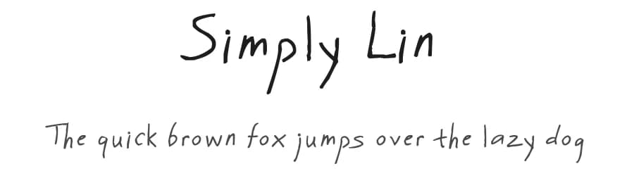 Simply Lin by FontPanda — Script Handwritten Font