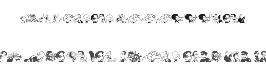 Simpsons Mmmm...Font by xstreamed.tv — Dingbats Font