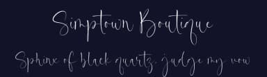 Simptown Boutique by Timur Type — Script Handwritten Font — thumbnail 2