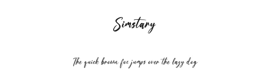 Simstary by Maulana Creative — Script Handwritten Font — preview 1