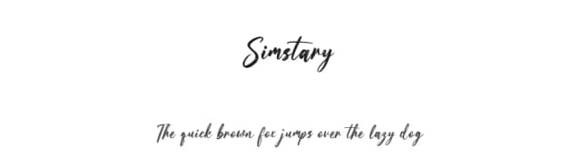 Simstary by Maulana Creative — Script Handwritten Font