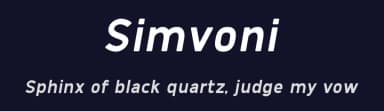 Simvoni by Amru ID — Sans Serif Font — thumbnail 2