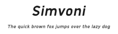 Simvoni by Amru ID — Sans Serif Font — thumbnail 1