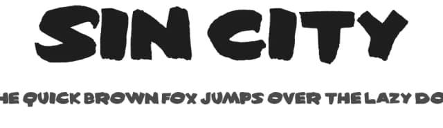 Sin City by Filmhimmel — Script Handwritten Font