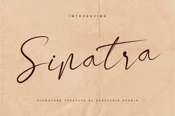 Sinatra Font by Earlyfair Studio — Script Handwritten Font