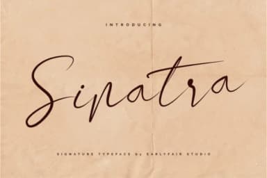 Sinatra Font by Earlyfair Studio — Script Handwritten Font — thumbnail 1