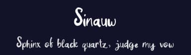 Sinauw by Shiddiq Art — Script Handwritten Font — thumbnail 2