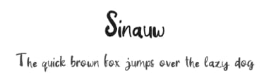 Sinauw by Shiddiq Art — Script Handwritten Font — thumbnail 1