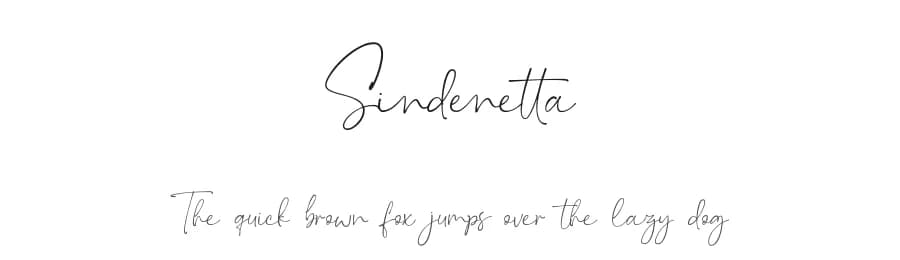 Sindenetta by Almarkhatype — Script Handwritten Font